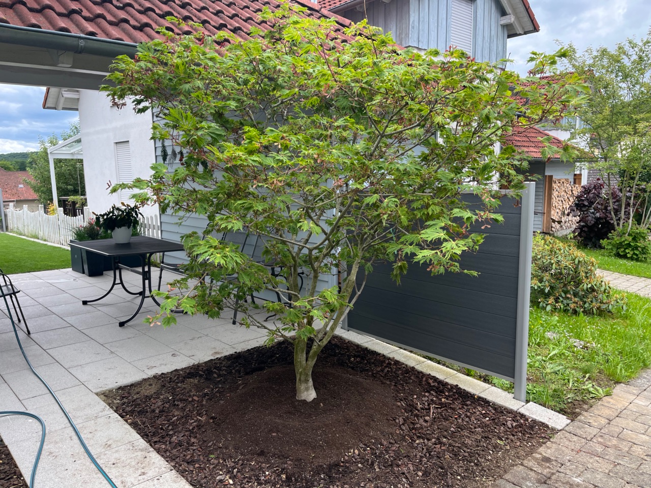 Baumpflanzung im Privatgarten