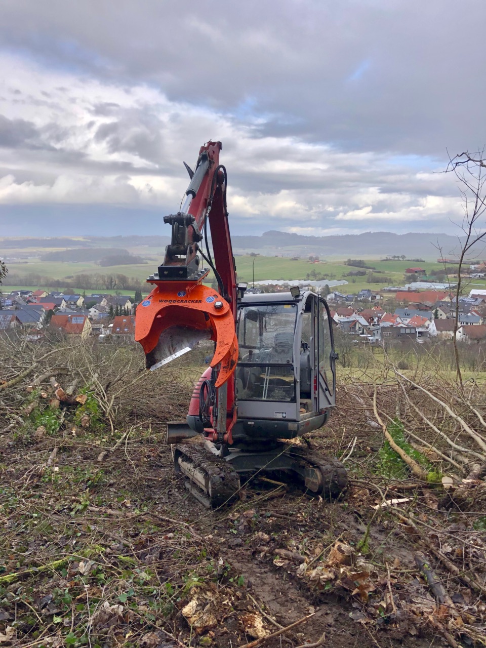 Bagger mit Spezialausrüstung